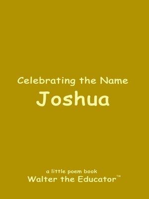 cover image of Celebrating the Name Joshua
